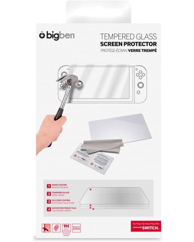 Стъклен протектор Big Ben - TG Screen Protector (Nintendo Switch) - 1