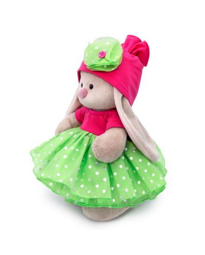 Плюшена играчка Budi Basa - Зайка Ми, с рокличка и шапка, 25 cm - 3