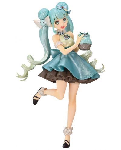 Статуетка FuRyu Animation: Hatsune Miku - Hatsune Miku (SweetSweets) (Choco Mint) (Pearl Ver.), 17 cm - 1