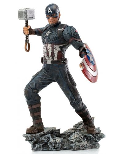 Статуетка Iron Studios Marvel: Avengers - Captain America Ultimate, 21 cm - 1