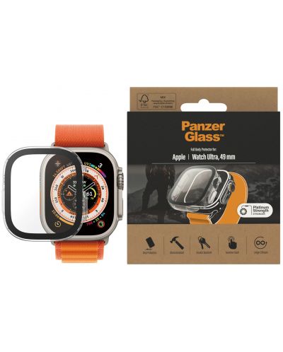 Стъклен протектор PanzerGlass - AntiBact,Apple Watch Ultra, 49 mm - 3
