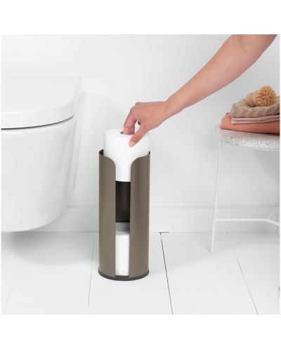 Стойка за резервна тоалетна хартия Brabantia - ReNew, Platinum - 6