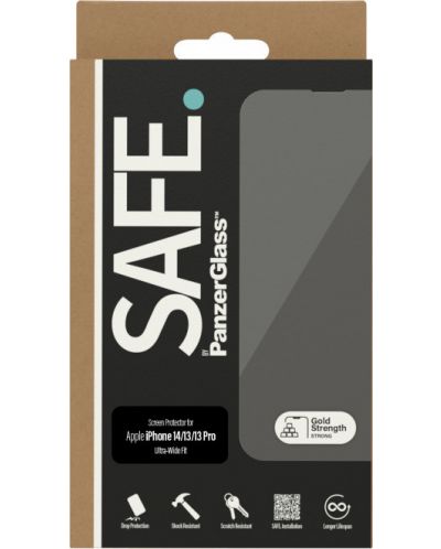 Стъклен протектор Safe - UWF, iPhone14/13/13 Pro - 3