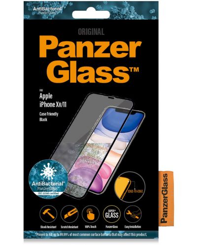 Стъклен протектор PanzerGlass - iPhone XR/11, CF - 2