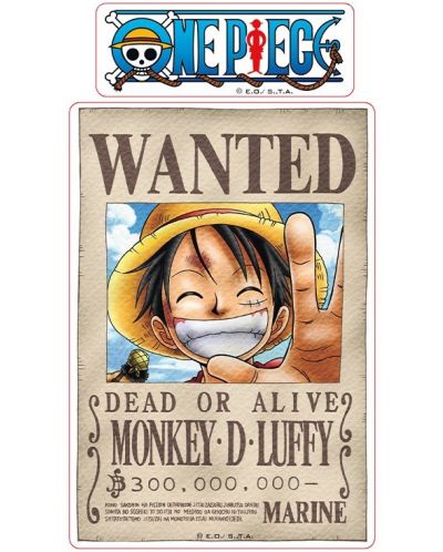 Стикери ABYstyle Animation: One Piece - Luffy & Zoro Wanted Posters - 2