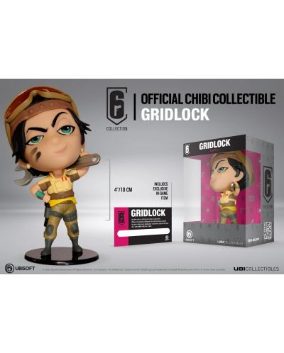 Статуетка Ubisoft Games: Rainbow Six Collection - Gridlock Chibi, 10 cm - 5