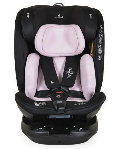 Стол за кола Cangaroo - Gravity, 360°, i-Size, с IsoFix , 40-150 cm, розов - 2