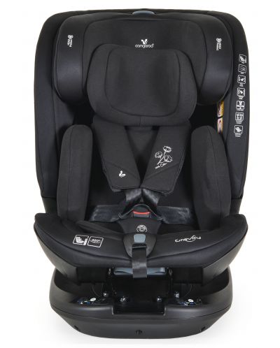 Стол за кола Cangaroo - Gravity, 360°, i-Size, с IsoFix , 40-150 cm, черен - 2