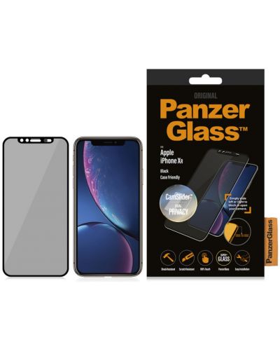 Стъклен протектор PanzerGlass - Privacy CaseFriend CamSlide, iPhone XR/11 - 3