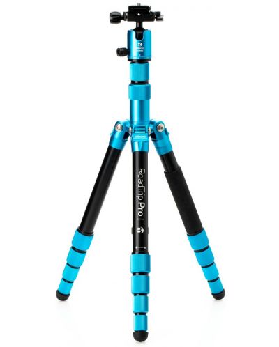 Статив meFoto - RoadTrip Pro 6 в 1, 40-153cm, син - 1