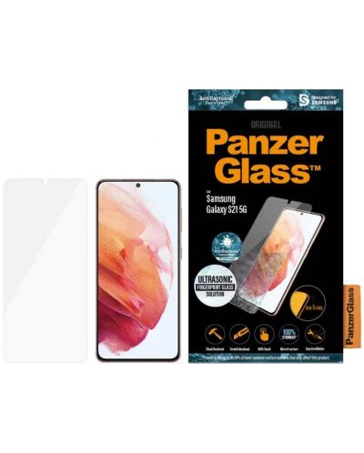 Стъклен протектор PanzerGlass - Ultrasonic Antibact, Galaxy S21 - 1