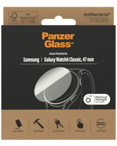 Стъклен протектор за часовник PanzerGlass - Galaxy Watch 6 Classic, 47 mm - 3