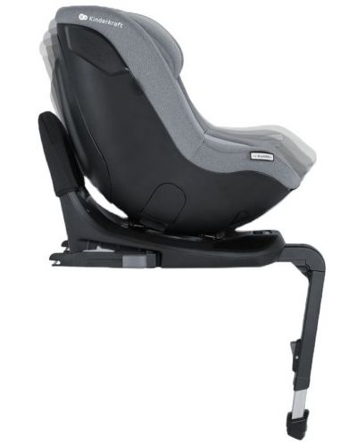 Столче за кола KindreKraft - I-Guard 360°, с IsoFix, 0 - 25 kg, Cool Grey - 5