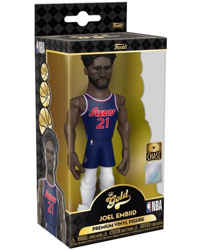 Статуетка Funko Gold Sports: Basketball - Joel Embiid (Philadelphia 76ers) (Ce'21), 13 cm - 5