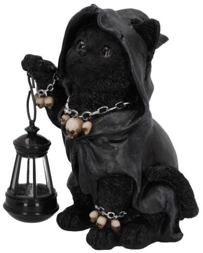 Статуетка Nemesis Now Adult: Gothic - Reaper's Feline Lantern, 18 cm - 2