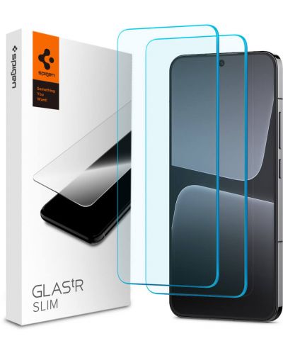 Стъклени протектори Spigen - Glas.tR Slim, Xiaomi 13, 2 броя - 1