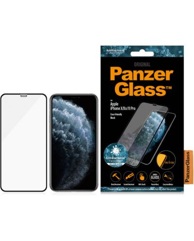 Стъклен протектор PanzerGlass - iPhone X/XS/11 Pro, CF - 3