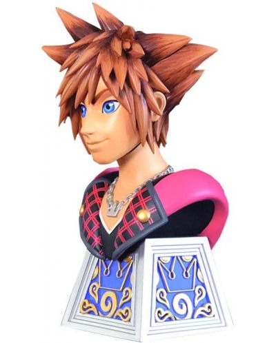 Статуетка бюст Diamond Select Games: Kingdom Hearts - Sora, 25 cm