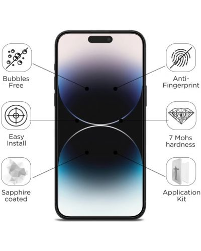Стъклен протектор Mobile Origin - Sapphire, iPhone 14 Pro - 3