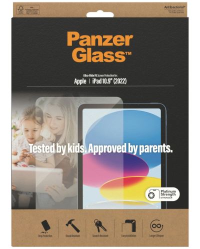 Стъклен протектор PanzerGlass - AntiBact CaseFriend, iPad 10.9 - 3
