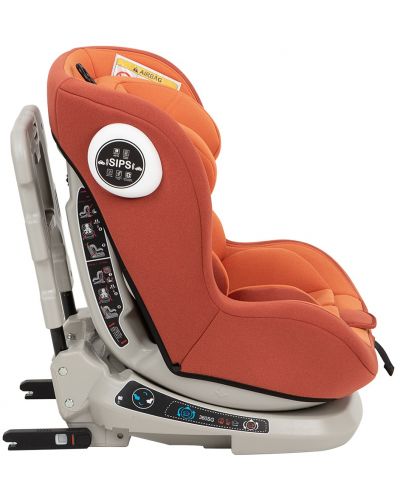 Столче за кола KikkaBoo - Twister, 0-25 kg, с IsoFix, Оранжево - 5