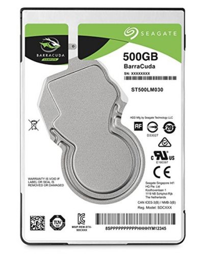 Твърд диск Seagate - Barracuda, 500GB, 5400 rpm, 2.5'' - 1