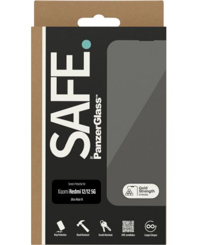 Стъклен протектор Safe - Xiaomi Redmi 12/12 5G - 3