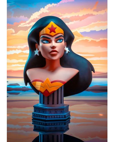 Статуетка бюст Diamond Select DC Comics: Justice League - Wonder Woman (Legends in 3D), 25 cm - 3