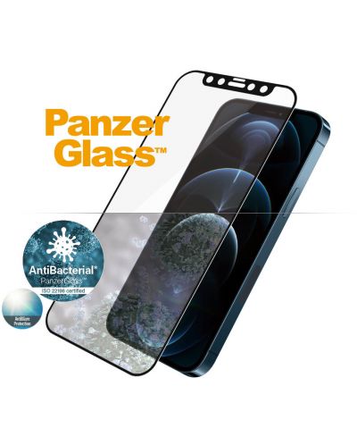 Стъклен протектор PanzerGlass - AntiBact AntiGlare, iPhone 12 Pro Max - 1
