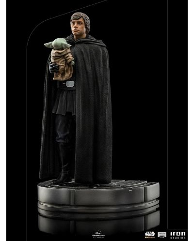 Статуетка Iron Studios Television: The Mandalorian - Luke Skywalker and Grogu, 21 cm - 4