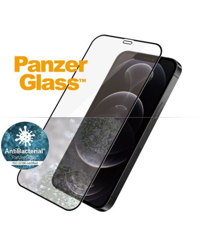 Стъклен протектор PanzerGlass - AntiBact CaseFriend, iPhone 12/12 Pro - 1