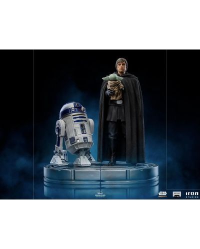 Статуетка Iron Studios Television: The Mandalorian - Luke Skywalker and Grogu, 21 cm - 5