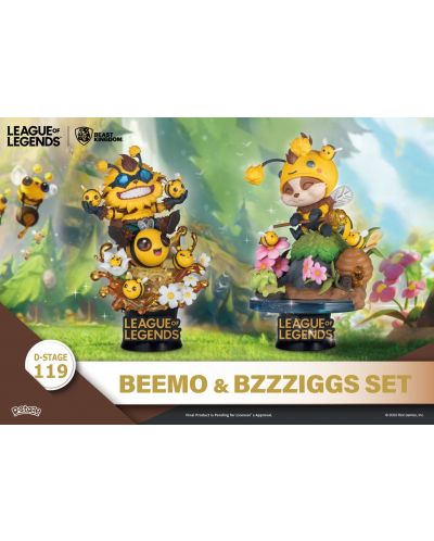 Статуетка Beast Kingdom Games: League of Legends - Beemo & BZZZiggs, 15 cm - 10