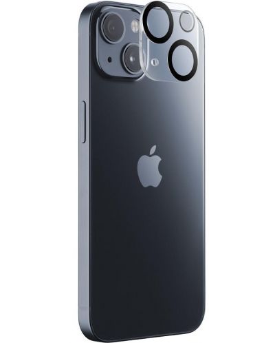 Стъклен протектор Cellularline - Camera Lens, iPhone 15/15 Plus - 3