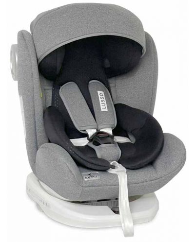 Столче за кола Lorelli - Lusso SPS Isofix, 0-36 kg., сиво - 1