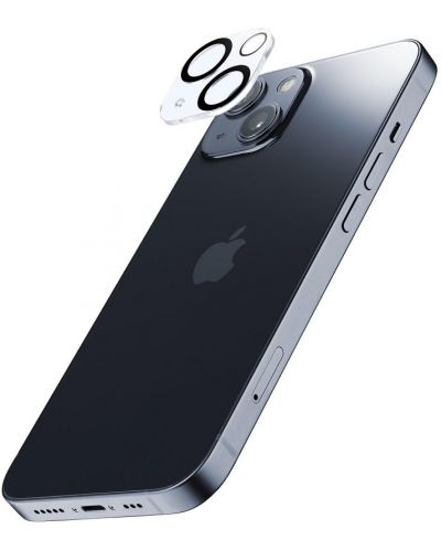 Стъклен протектор Cellularline - Camera Lens, iPhone 15/15 Plus - 1