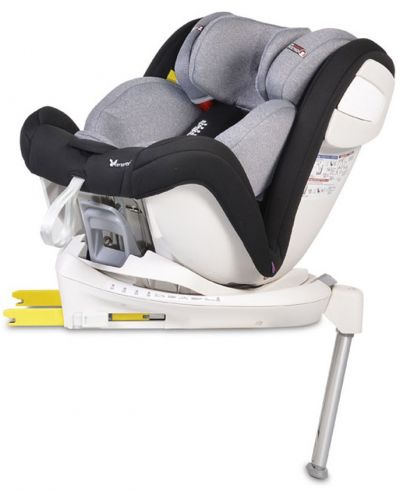 Столче за кола Cangaroo - Admiral, 0-36 kg, с Isofix, тъмносиво - 5