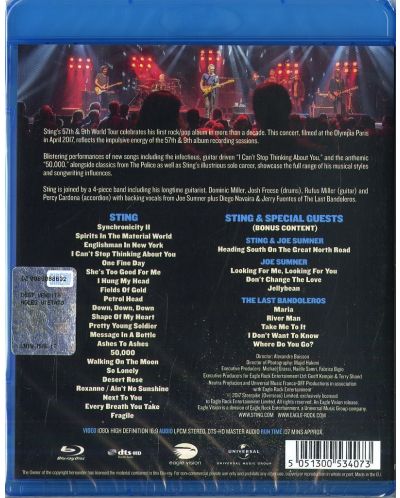 Sting - Live At The Olympia Paris (Blu-Ray) - 2