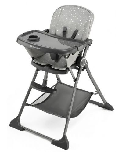 Столче за хранене KinderKraft - Foldee, сиво - 1