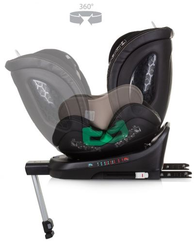 Столче за кола Chipolino - Максимус, 360°, I-Size, IsoFix, 40-150 cm, макадамия - 6