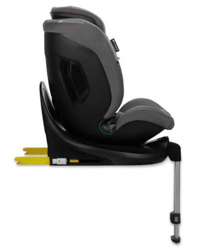 Столче за кола KinderKraft - I-Fix 360°, i-Size, 40-150 cm, Cool Grey - 6