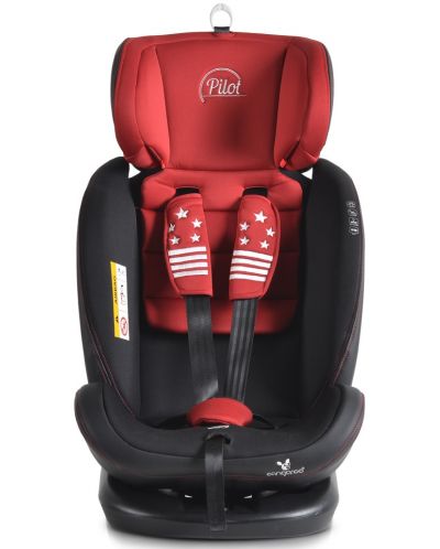 Столче за кола Cangaroo - Pilot, 0-36 kg, с IsoFix, червено - 7