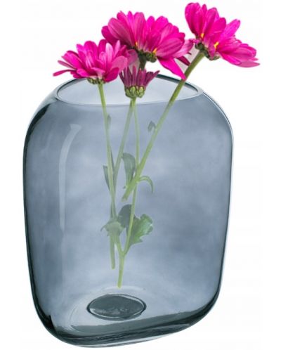 Стъклена ваза ADS - Тъмносиня, 17 x 15 x 20 cm - 4