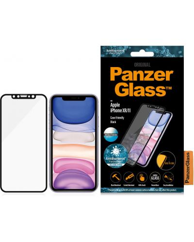 Стъклен протектор PanzerGlass - iPhone XR/11, CF/AG - 3