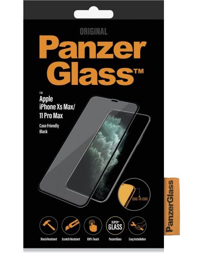 Стъклен протектор PanzerGlass - CaseFriend, iPhone XS Max/11 Pro Max - 2