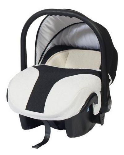 Кошница за кола Baby Merc - Style, до 9 kg, черно и бяло