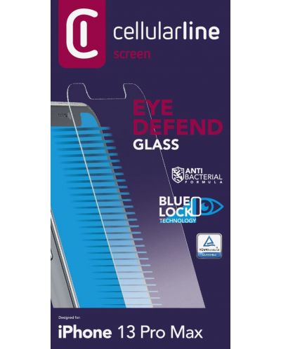 Стъклен протектор Cellularline - Eye Defend, iPhone 13 Pro Max - 3