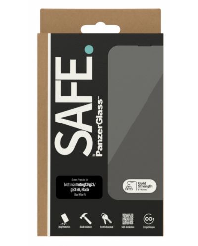 Стъклен протектор Safe - Case friendly UWF, Moto G53 - 4