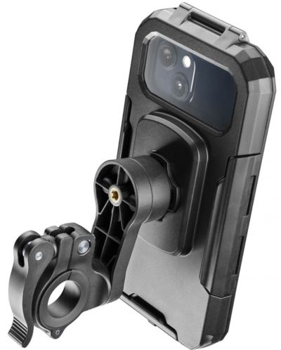 Калъф за телефон Cellularline - Quiklox Armor Pro, универсална, черна - 3