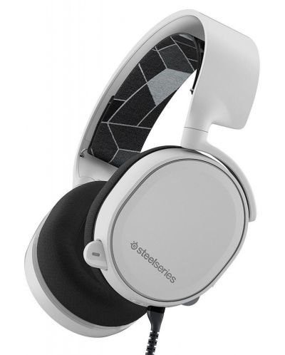 Гейминг слушалки SteelSeries - Arctis 3, 2019 Edition, бели